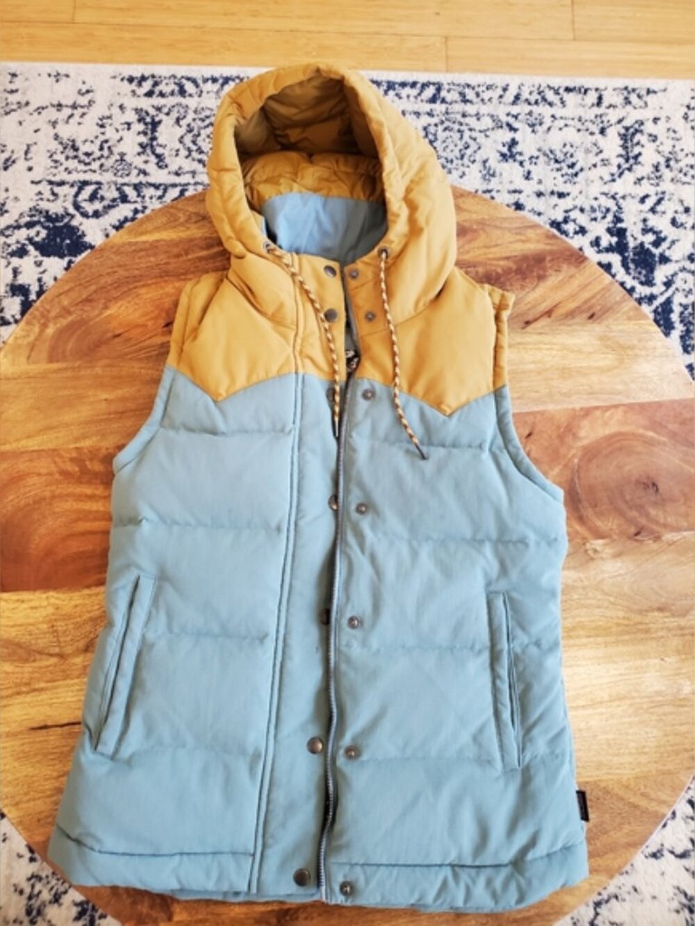 Patagonia Bivy Hooded Vest in Shadow Blue Size XS